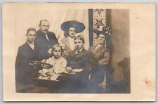 Coney Island RPPC Family, Bill's Gal~We Look Like We're To Be Hanged Friday 1910 picture