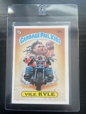 1985 Topps Garbage Pail Kids 2nd Series 2 Matte 47b Vile Kyle With Checklist. picture