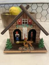 Vintage Toggili 1897 Gstaad German Wooden Weather House 5” X 5” X 2” picture