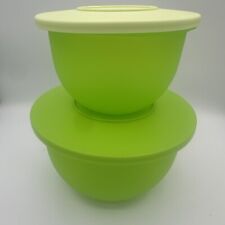 New Beautiful Set of 2 Impressions Mixing Bowls Lime Green 2.5 L & 1.3 L picture