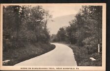 Antique Old Postcard Scene Susquehanna Trail Mansfield PA 1920-1930s Era picture