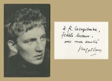Hugo Claus (1929-2008) - Leading Belgian author - Signed card 80s + Photo - COA picture