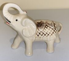Vintage ELEPHANT TRUNK UP Good Luck Ceramic Collectable Brazil Figurine 7