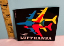 Vintage Lufthansa luggage Sticker made in Germany (West). picture