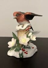 LENOX 2011 CHRISTMAS PURPLE FINCH FIGURINE LIMITED EDITION picture