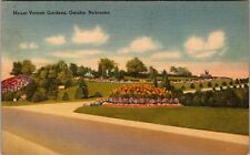 Mount Vernon Gardens Omaha Nebraska Vintage Linen Postcard picture