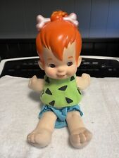 Vintage Flintstones pebbles doll picture