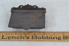antique cast iron match box dated 1864 Civil War DM Co. self closing original  picture