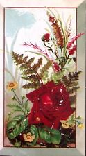 c1880 THE SECRET DON'T ANTI-WASHBORD SOAP FLORAL VICTORIAN TRADE CARD Z198 picture