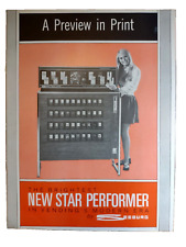 Seeburg Cigarette Vending Machine Flyer Booklet 1968 Vintage Promo Art 8.5