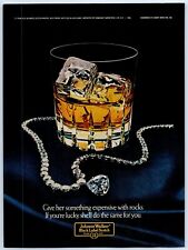 Johnnie Walker Black Label Scotch Give Her Expensive 1982 Print Ad 8