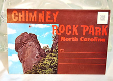 SOUVENIR POSTCARD FOLDER Chimney Rock Park Western NC North Carolina 12 Vintage picture