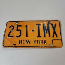 Vintage New York License Plate (1973-1986) - Tag#: 251-IMX picture
