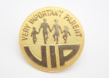 Very Important Parent VIP Gold Tone Vintage Lapel Pin picture