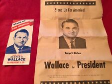 George Wallace Campaign Brochure and Minnesota Tab from 1968 picture