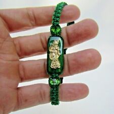 Pulsera Verde La Santa Muerte de Hilo / Adjustable Holly Death Bracelet Green picture