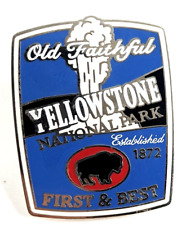 Old Faithful Bison Yellowstone National Park Est 1872 First & Best Pin Souvenir picture