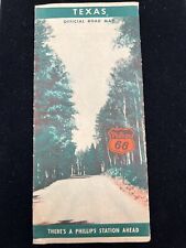 1942 Texas Official Road Map Phillips 66 Advertisement picture