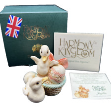 Harmony Kingdom ~ JAJKA~ Duck ~ Easter Basket~ UK Made Box Figurine ~NIB~V1 picture