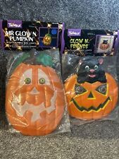 Vintage 1999 Twinkle NOS Mr. Glow N. Pumpkin & Glow N. Friends Halloween Decor picture