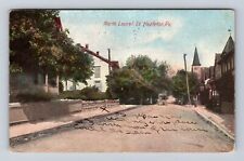 Hazleton PA-Pennsylvania, North Laurel Street, Antique, Vintage c1930 Postcard picture