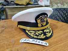 New WWll US Navy Officer Hat , US Navy Admiral Cap Repro In All Sizes picture