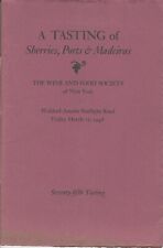 1948 Tasting of Sherries, Ports & Madeiras The Wine and Food Society of New York picture
