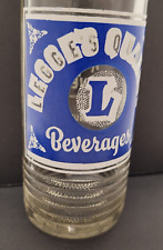 Vintage Soda Pop Bottle Legge's Quality Beverages  ACL Chanute, Kansas 9oz. picture
