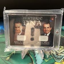 2021 Historic Autographs Dual DNA: Lyndon Johnson & Richard Nixon 56 /102 *Read* picture