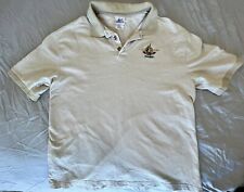 Disneyland Resorts Fifty Year Anniversary Mens Polo Shirt Beige 100% Cotton XL picture