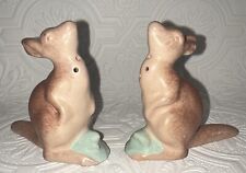 Vintage Rosemeade Kangaroo Ceramic Salt And Pepper Shakers MINT picture