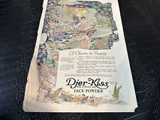 VINTAGE MAGAZINE AD #A004 - 1919 DJER-KISS PERFUME - FAIRIES picture