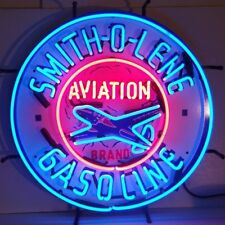 Smith-O-Lene Aviation Gasoline Neon Sign 24