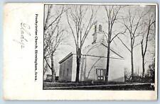 Birmingham Iowa IA Postcard Presbyterian Church Presbyterian Church 1908 Antique picture
