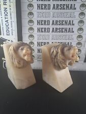 Marble Lion head Bookends made in Italy  picture