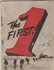 WWII Wartime Printed 1st Division Unit History Booklet picture