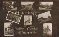 c1910 RPPC Greetings From Dodge Center Multiview MN Real Photo P381 picture