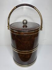 Vintage Shelton Ware Faux Burl & Gold Color Champagne / Bar Ice Bucket  picture