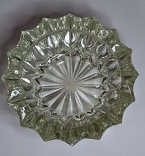 Vintage Glass Crystal Ashtray 4.5