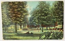 Van Wert Ohio 3rd Ward Park Scene Children Fountain Vintage 1911 Postcard picture