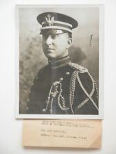 Orig vtg WWI WW1 Soldier Postcard Photograph Portrait Colonel Lev Coleman picture