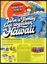 1974 Hawaiian Punch surfer surfing cartoon vintage print ad picture