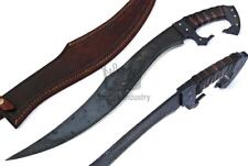 25 Inch Sword, High Carbon Steel Blade, Battle Ready With Leather Sheath picture