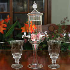 PREMIUM PETITE ABSINTHE WATER FOUNTAIN SET GLASSES & SPOONS picture