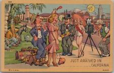 Vintage 1939 CALIFORNIA Greetings Postcard 