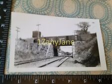 A296 VINTAGE TRAIN ENGINE PHOTO Railroad WM BAYLINE NEARING OVERPASS, CRYSTAL LK picture
