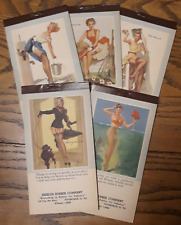 5 Gil Elvgren Pinup Notepads Calendar Date Books 1954-55 B1-51 picture