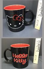 Sanrio Hello Kitty Black and Red 20oz Mug 2 Sided Design.  picture