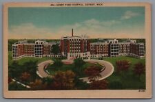 Postcard MI Henry Ford Hospital Detroit Michigan c1940 C13 picture