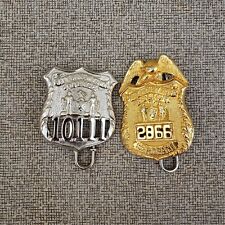 Set Of 2 Vintage Obsolete City of New York City Police Pin Sergeant picture